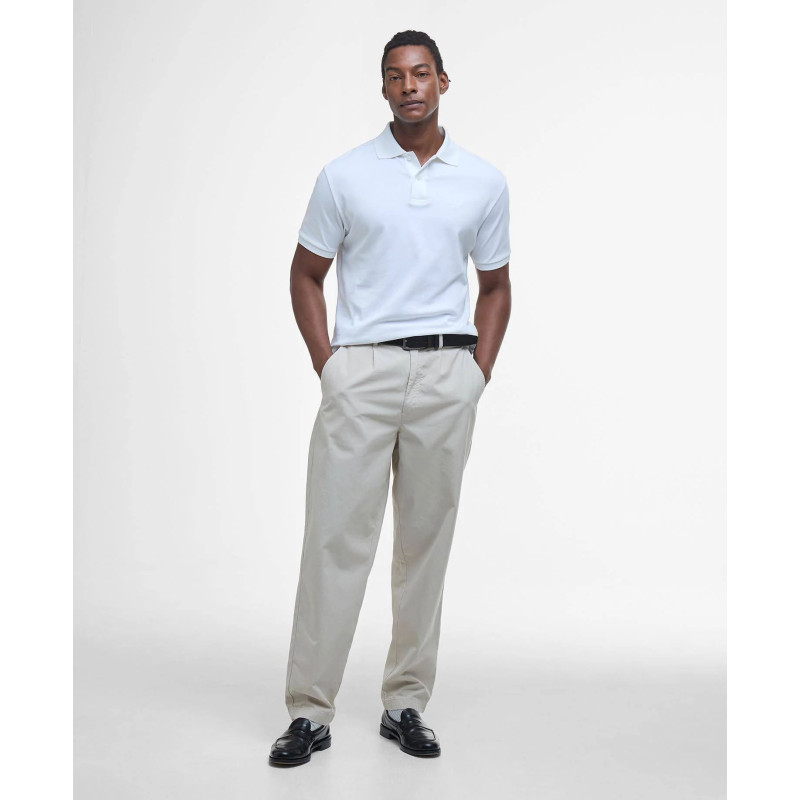 Polo Barbour interlock blanc BARBOUR - 1