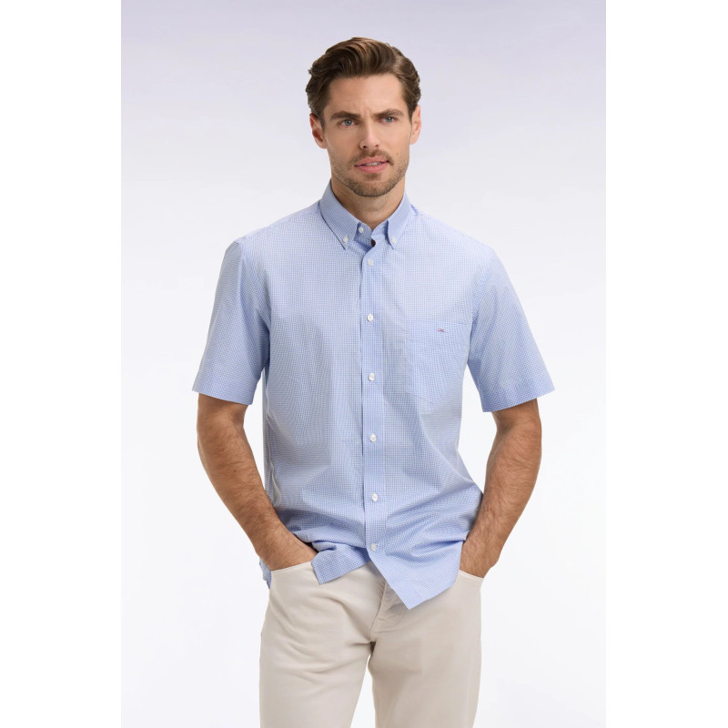 Chemisette Eden park vichy bleu ciel EDEN PARK - 3