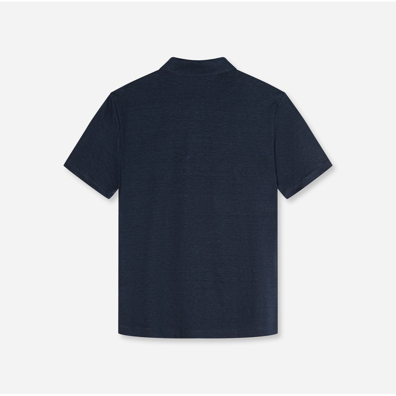 polo en lin marine OLYMP - 2