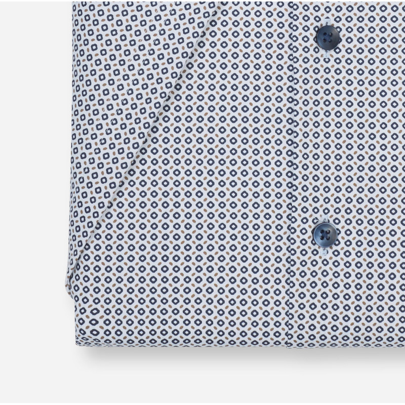 Chemisette Olymp blanc micro motif OLYMP - 3