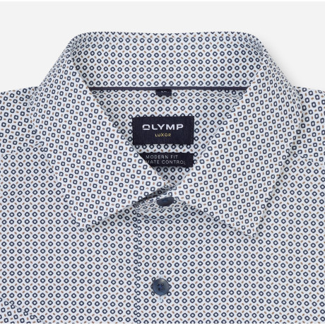 Chemisette Olymp blanc micro motif OLYMP - 4