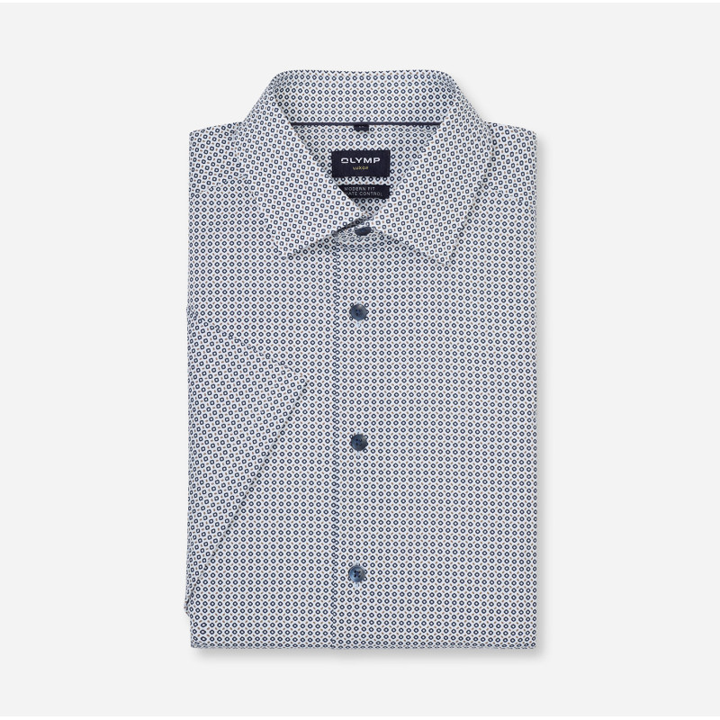 Chemisette Olymp blanc micro motif OLYMP - 5