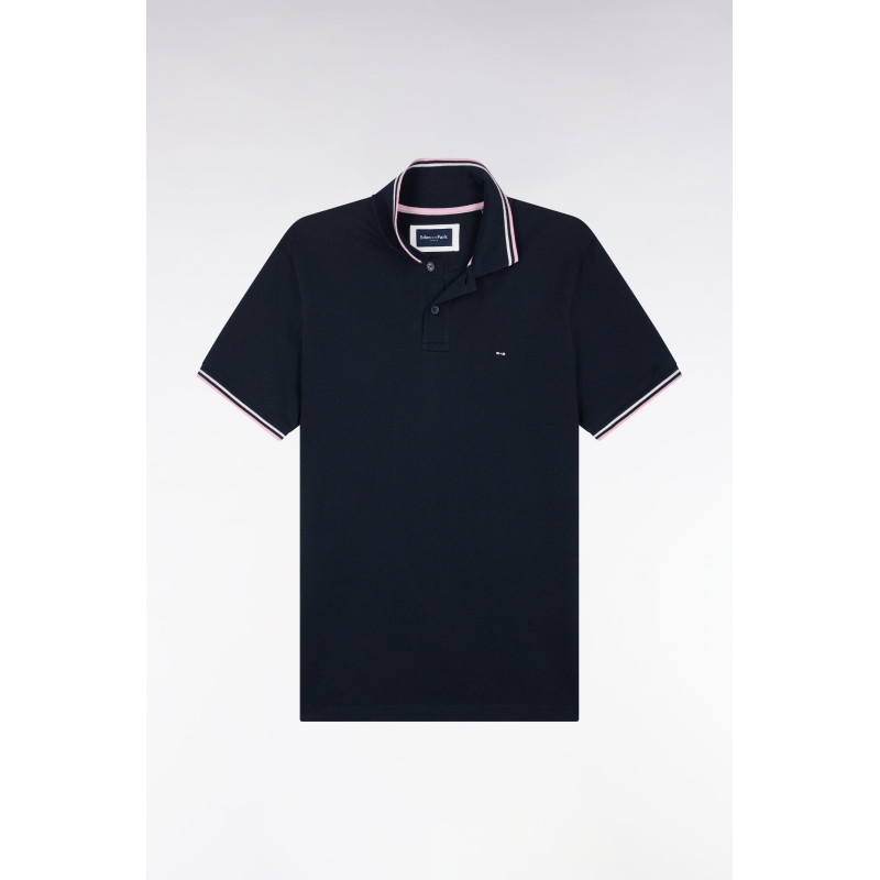 Polo marine col liseré EDEN PARK - 1