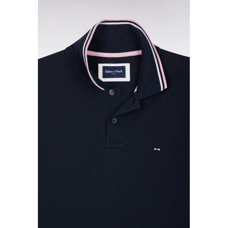 Polo marine col liseré EDEN PARK - 5