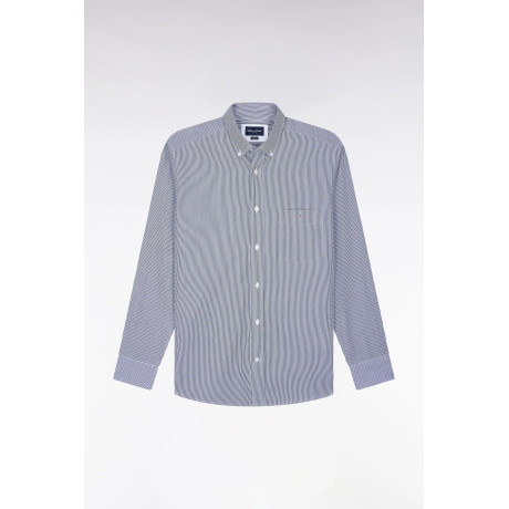 Chemise fines rayures marine EDEN PARK - 2