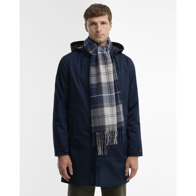 echarpe Barbour Galingale tartan en bleu BARBOUR - 4
