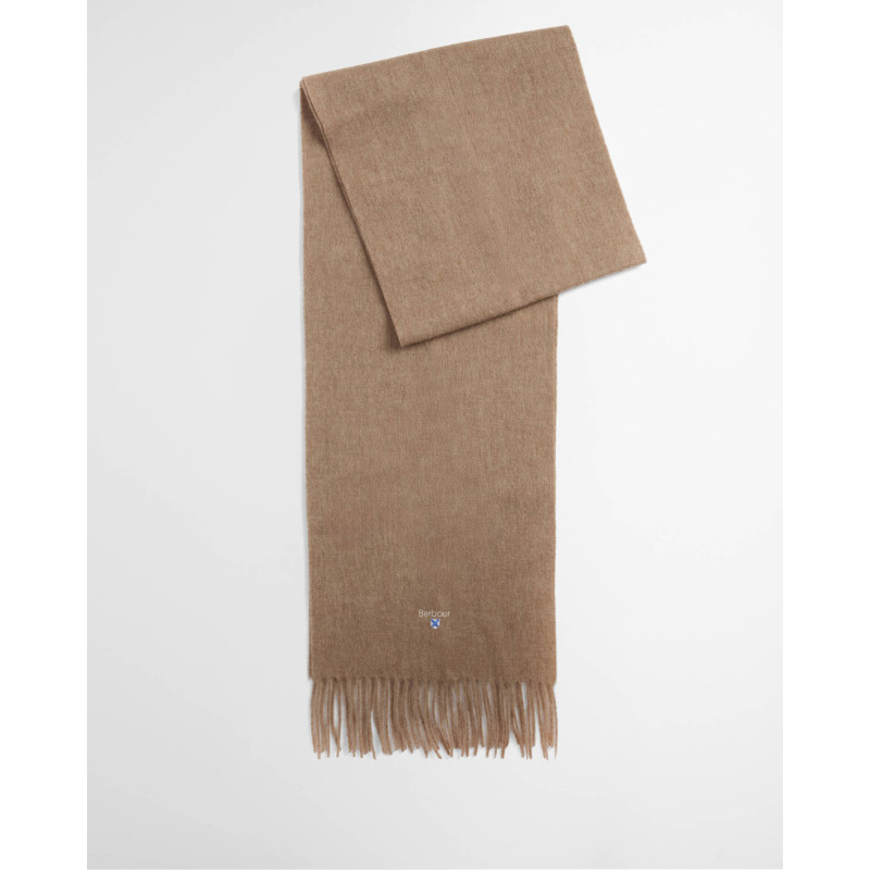 Écharpe en laine d'agneau unie camel BARBOUR - 1