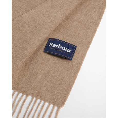 Écharpe en laine d'agneau unie camel BARBOUR - 2