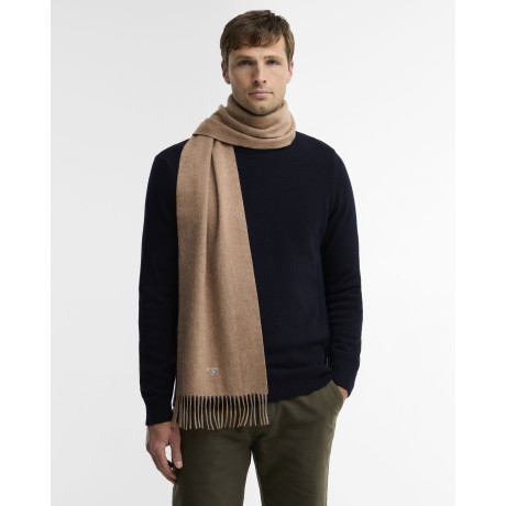 Écharpe en laine d'agneau unie camel BARBOUR - 4
