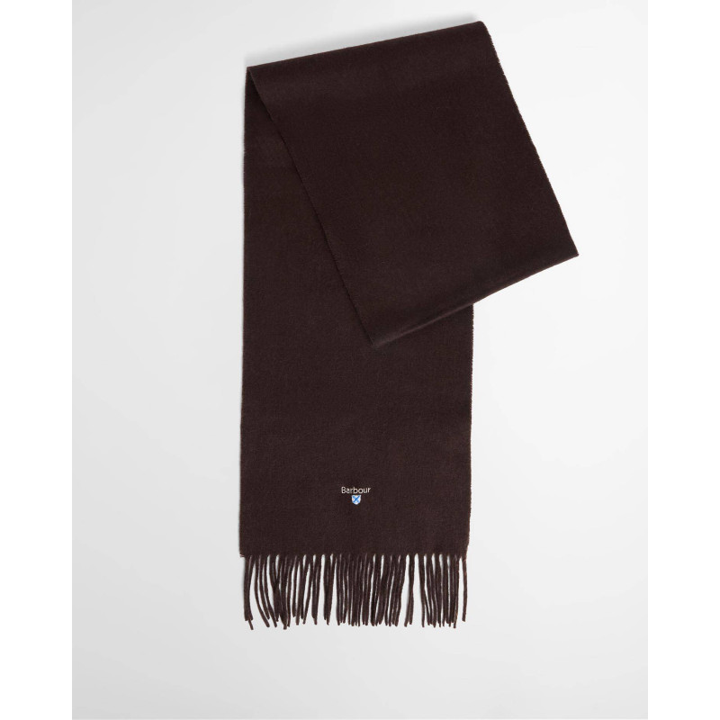 Echarpe agneau marron uni BARBOUR - 2