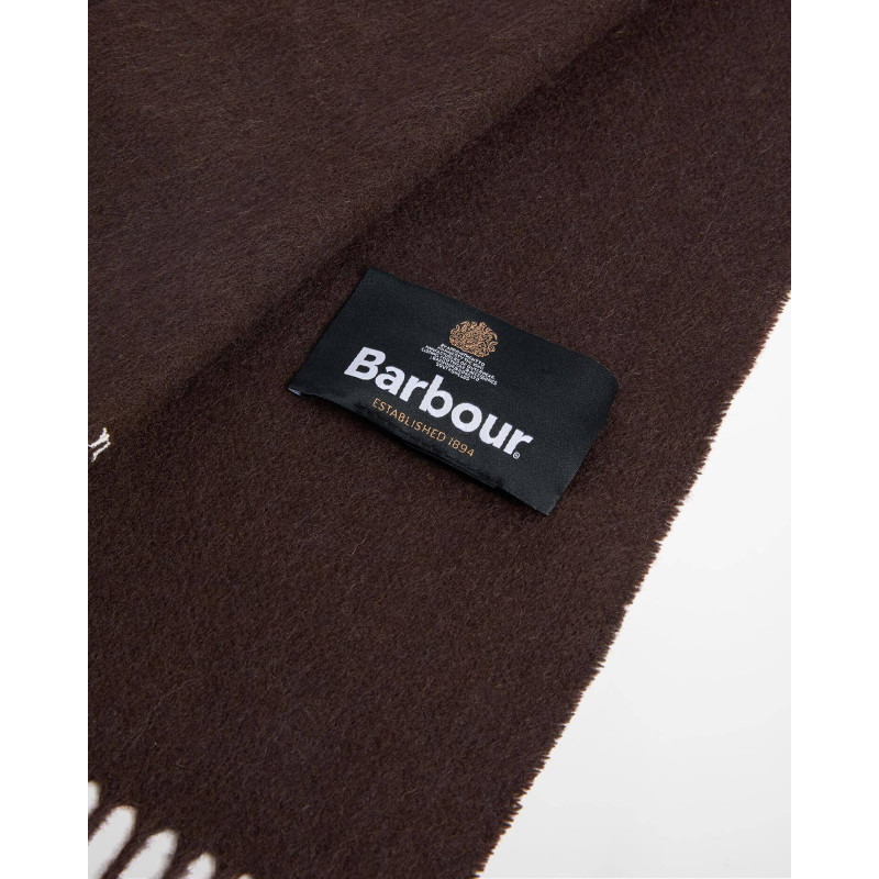 Echarpe agneau marron uni BARBOUR - 4
