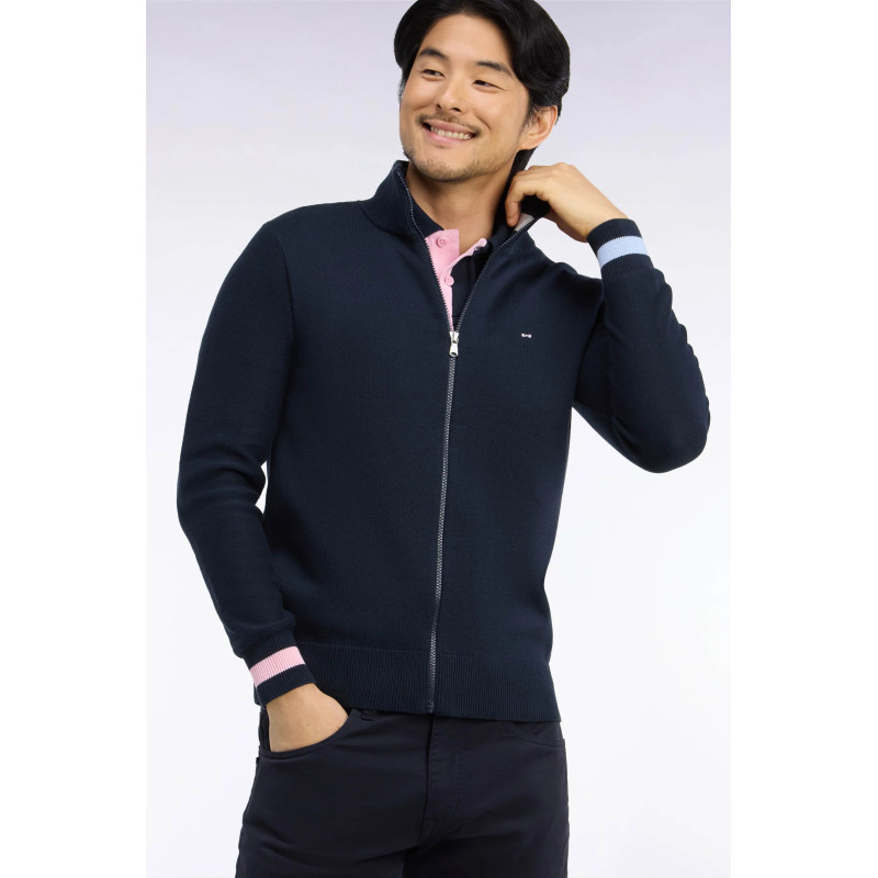 cardigan zippé marine EDEN PARK - 3