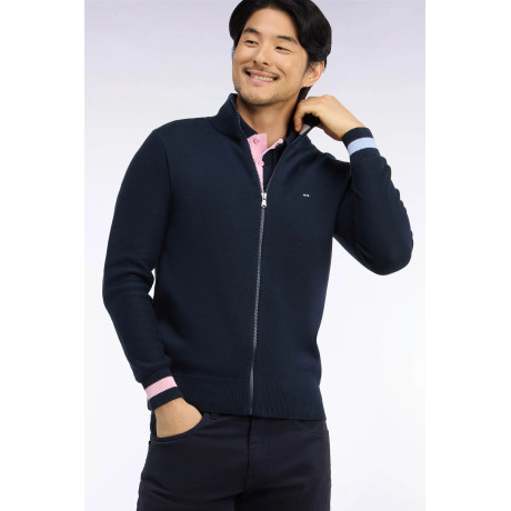 cardigan zippé marine EDEN PARK - 3