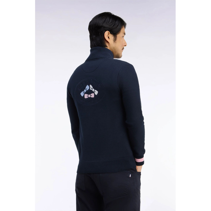 cardigan zippé marine EDEN PARK - 4