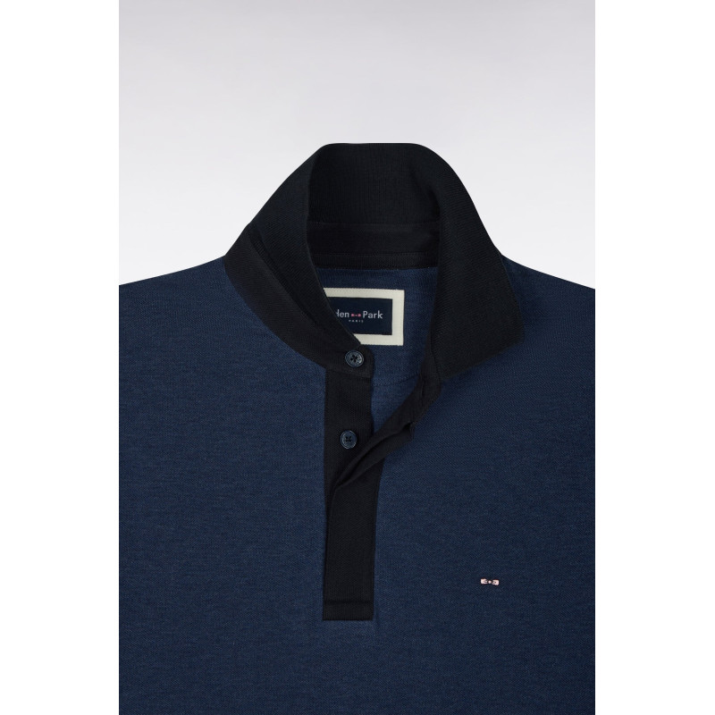 Polo bleu et marine EDEN PARK - 5