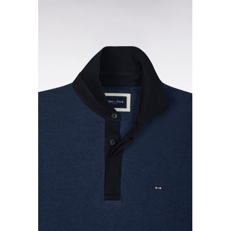 Polo bleu et marine EDEN PARK - 5