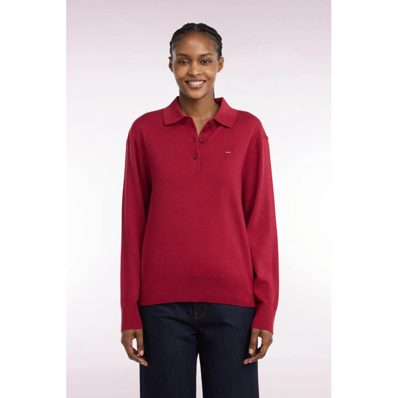 Pull F Eden park col polo rouge EDEN PARK - 1