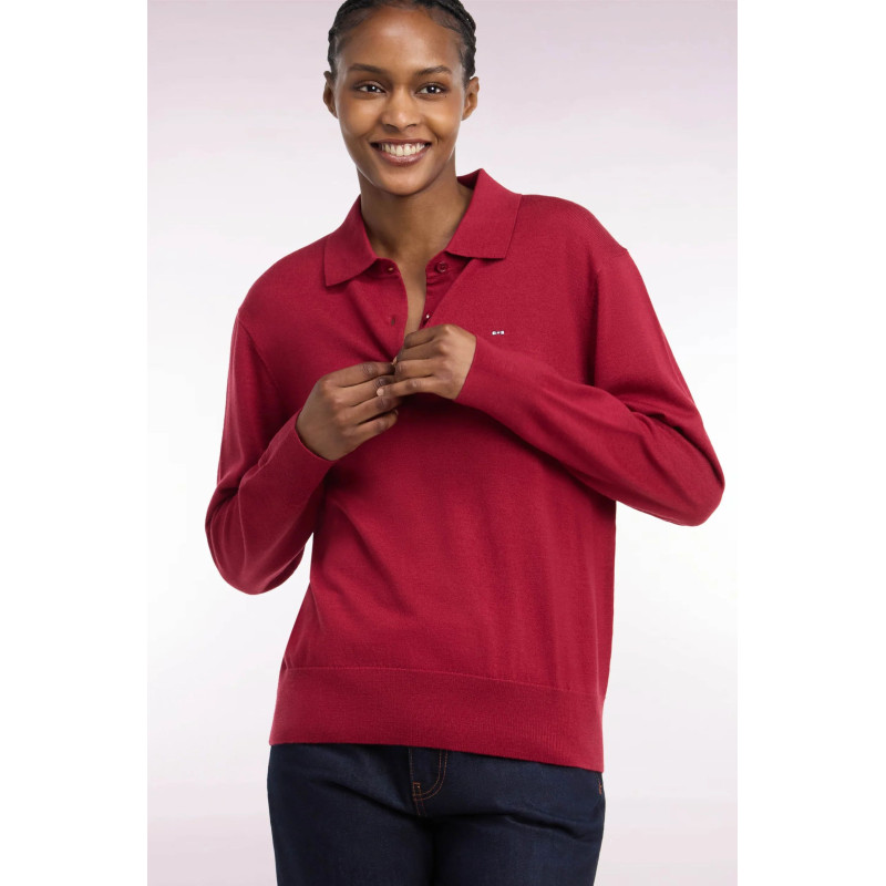 Pull F Eden park col polo rouge EDEN PARK - 3