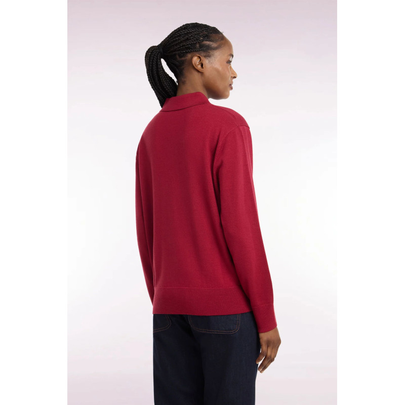 Pull F Eden park col polo rouge EDEN PARK - 4