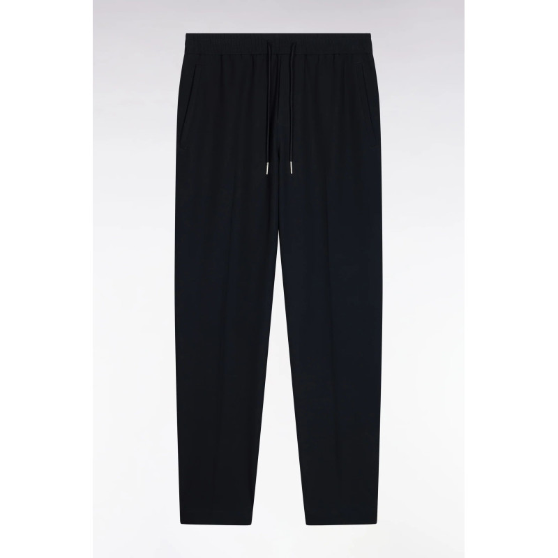 Pantalon stretch à taille élastique marine EDEN PARK - 1