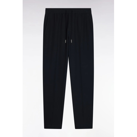 Pantalon stretch à taille élastique marine EDEN PARK - 1