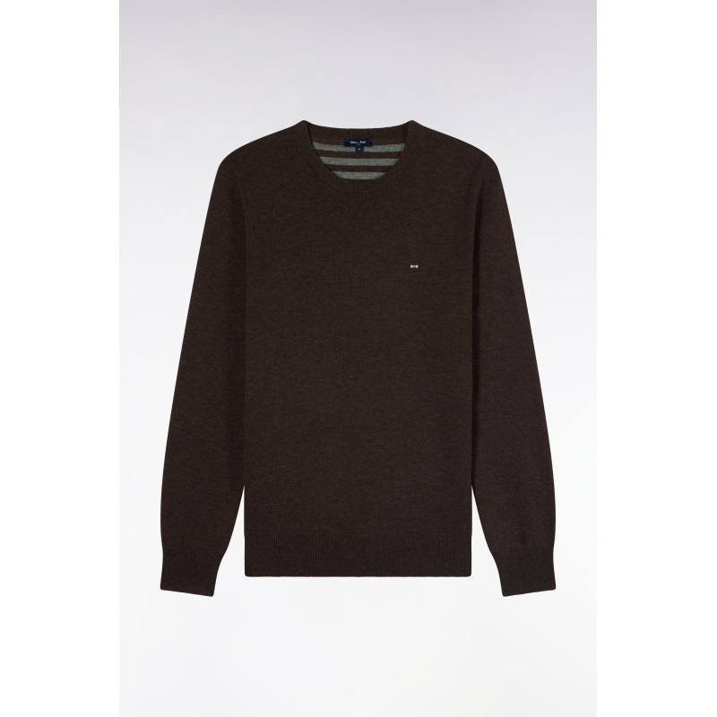 Pull Eden park col rond marron EDEN PARK - 1