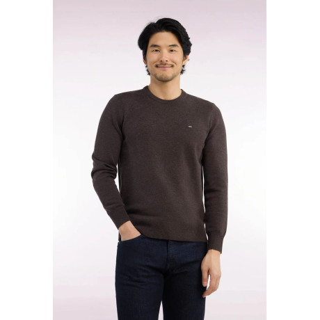 Pull Eden park col rond marron EDEN PARK - 2