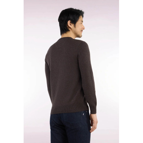 Pull Eden park col rond marron EDEN PARK - 4