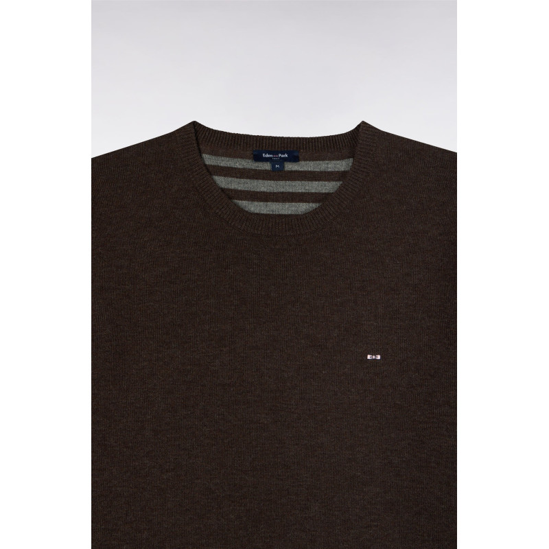 Pull Eden park col rond marron EDEN PARK - 5