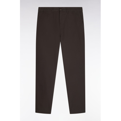 Pantalon chino regular en piqué de coton stretch – Kaki foncé EDEN PARK - 6