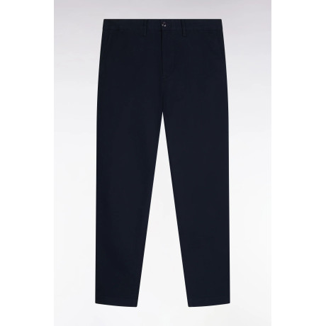 Pantalon chino regular en piqué de coton stretch – Marine EDEN PARK - 1