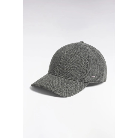 Casquette en drap de laine à chevrons – Grise EDEN PARK - 2