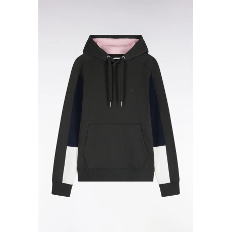 Sweatshirt à capuche en coton – Kaki avec découpes graphiques EDEN PARK - 2