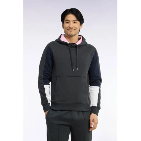 Sweatshirt à capuche en coton – Kaki avec découpes graphiques EDEN PARK - 3