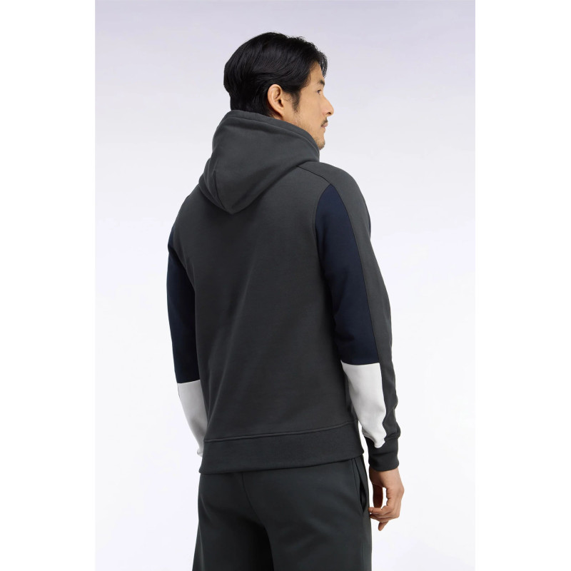 Sweatshirt à capuche en coton – Kaki avec découpes graphiques EDEN PARK - 4