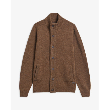 Gilet épais en laine d'agneau et coudières Alcantara - Style Country Chic BARBOUR - 2