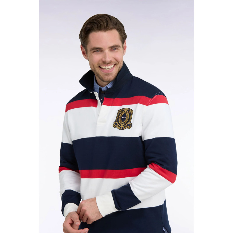 Maillot manches longues rayé marine avec broderie écusson - Eden Par EDEN PARK - 2