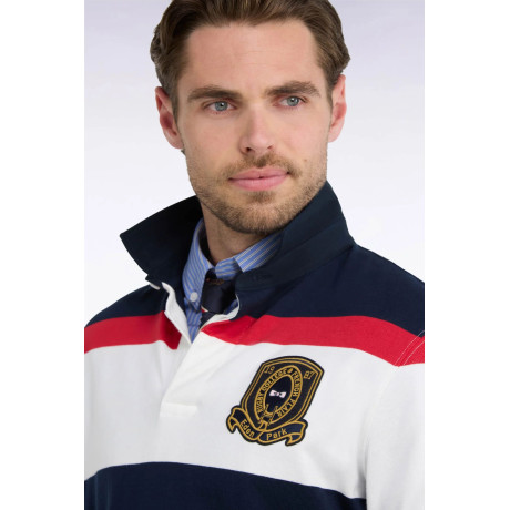 Maillot manches longues rayé marine avec broderie écusson - Eden Par EDEN PARK - 6
