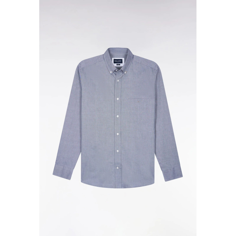Chemise Oxford Marine coupe droite Eden Park EDEN PARK - 1