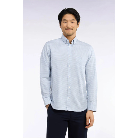 Chemise Eden park vichy bleu clair EDEN PARK - 3