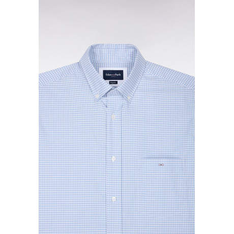Chemise Eden park vichy bleu clair EDEN PARK - 6