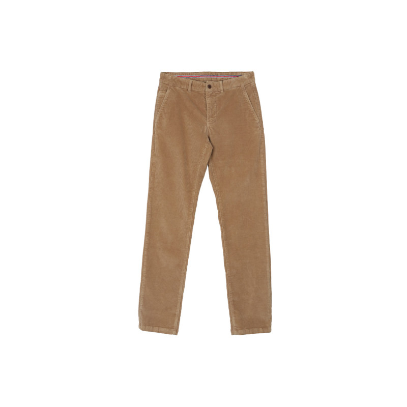 Pantalo régular velours beige CAMBRIDGE LEGEND - 1