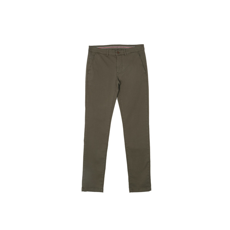 Pantalon coupe droite café