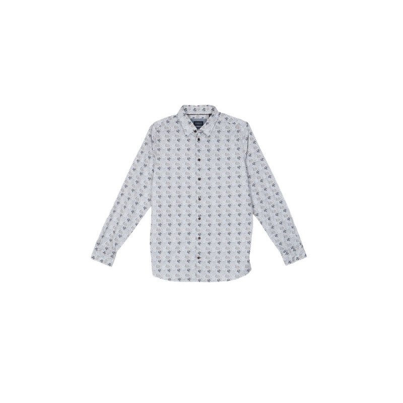 Chemise Athletic club liberty fond blans CAMBRIDGE LEGEND - 1