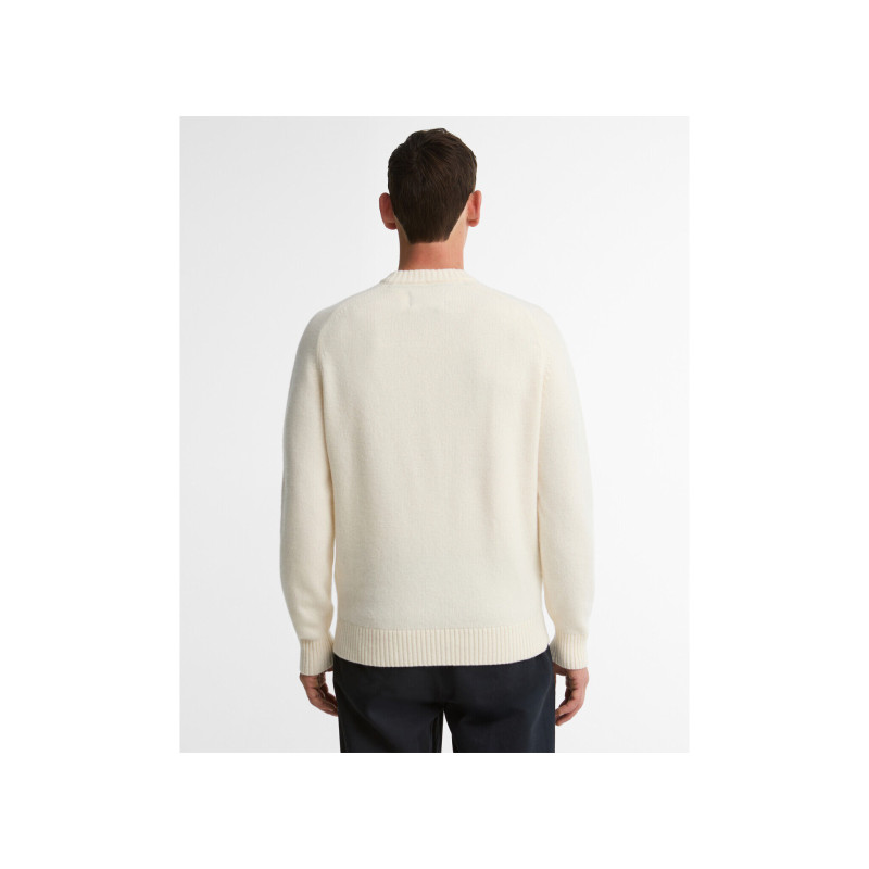 Pull laine blanc antique BARBOUR - 4