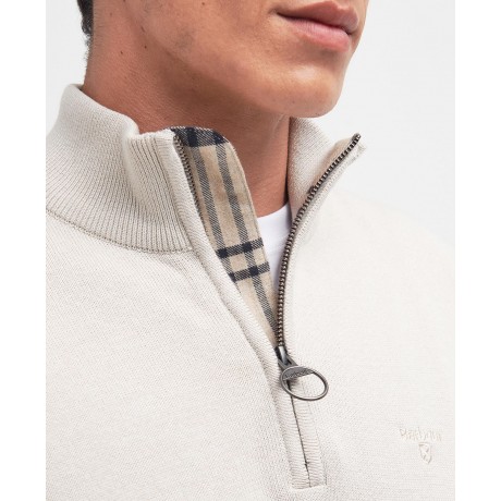 Pull demi zip créme Barbour BARBOUR - 1