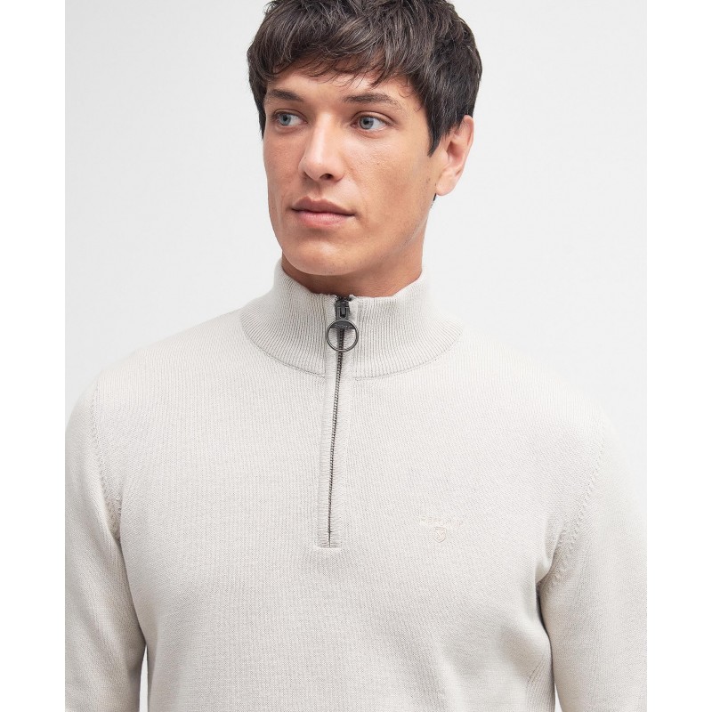 Pull demi zip créme Barbour BARBOUR - 3
