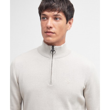 Pull demi zip créme Barbour BARBOUR - 3
