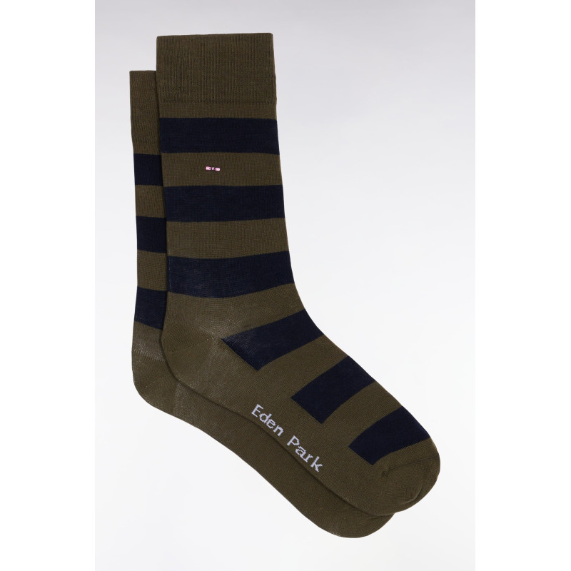 Pack chaussettes Eden park multi cercle kaki EDEN PARK - 2