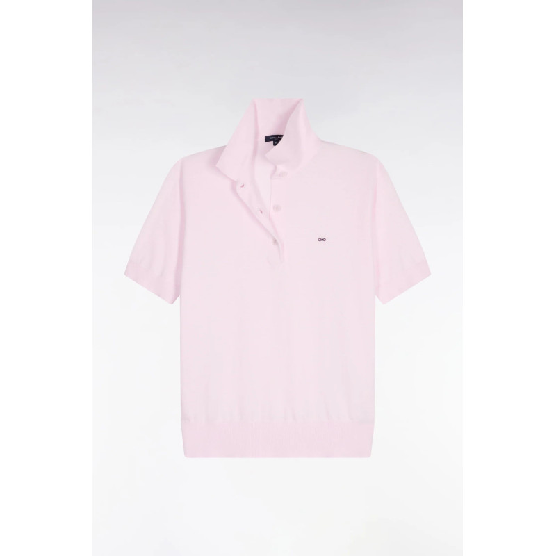 Pull polo manches courtes Eden park rose EDEN PARK - 1